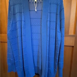 Medium Blue Women's Cardigan NWOT